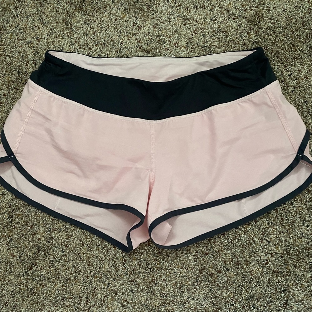 Pink and gray Lululemon shorts